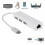 Cable adaptador Ethernet LAN USB-C USB3.1 Tipo C a USB RJ45 para PC 3