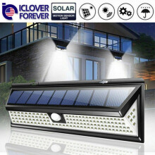 Lampe solaire extérieure 118 LED, 1000 lumens, étanche, sans fil, avec détecteur de mouvement, angle de 120, installation facile pour jardin,