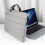 Bolsa mensageiro para laptop de 15,6 polegadas, bolsa de ombro para notebook, bolsa para computador, pasta executiva, bolsa de viagem - Preta 6