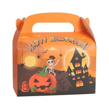 Décorations d'automne Tarmeek, décorations d'Halloween pour intérieur et extérieur, 24 boîtes en papier kraft faites à la main, boîtes à