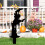 Μαύρη πινακίδα αυλής για το Halloween, τρομακτικό χειροποίητο πασσαλάκι γκαζόν για 3