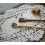 Napperons ovales beiges faits main en coton crocheté, bol 2