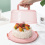 Boîte à gâteaux transparente avec couvercle et poignées, support à cupcakes, B 7