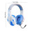 Ασύρματα ακουστικά Bluetooth Over-Ear με μικρόφωνο, μείωση φωτεινού θορύβου LED, 3