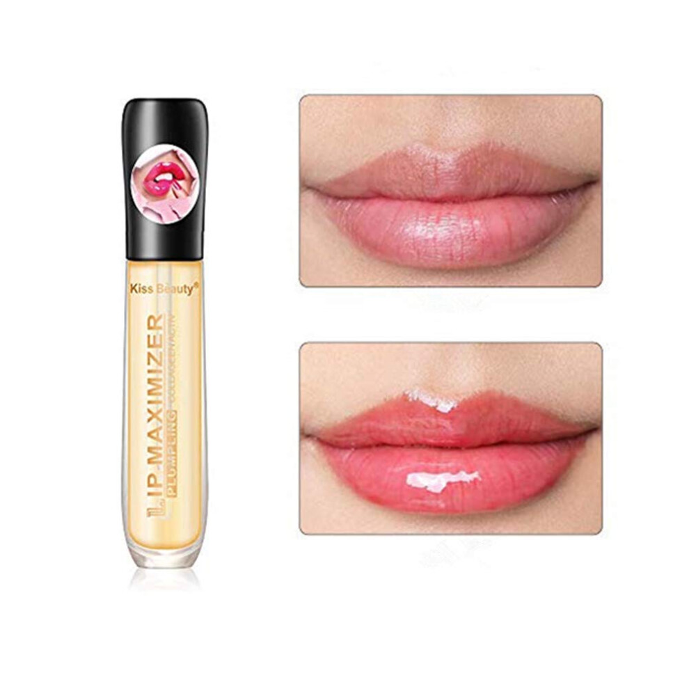 Moisturizing Clear Lip Plumper Gloss 5ML for Fuller Hydrated Lips with Lightweight Shine