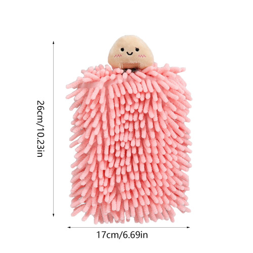 Toalha de banho de chenille para as mãos, absorvente e de secagem rápida. 2