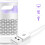Lampe répulsive USB 2W, 109x109x215mm ABS 8