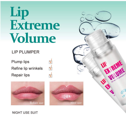 Hydrating Lip Plumper Gloss with Ginger Essence, Instant Plumping and Deep Hydration, 4.5g White 2