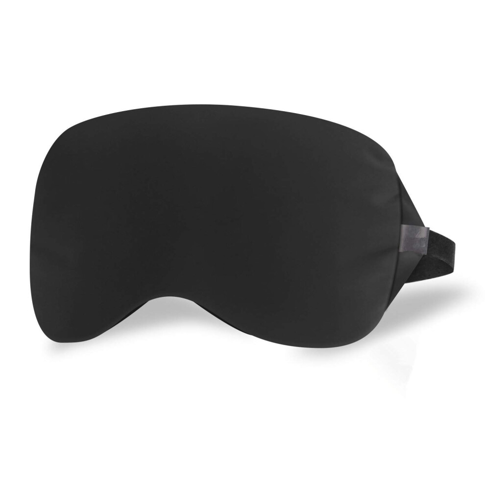 Black Sleep Mask With Nose Flap For Total Darkness, Soft Eye Mask For Travel, Naps, Shift Work,