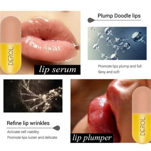 Natural Lip Plumper Serum with Deep Hydration Boost, Clear Gloss for Fuller Lips 5.5ml 1