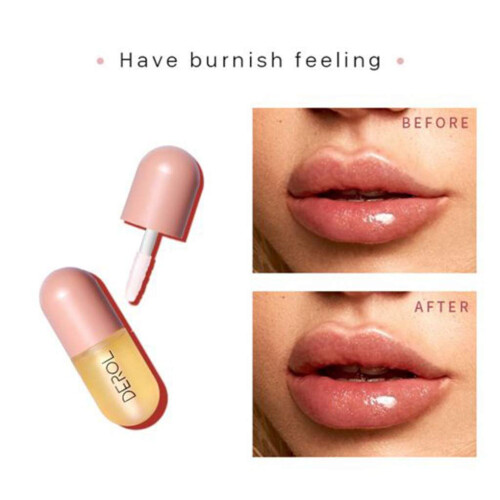 Natural Lip Plumper Serum with Deep Hydration Boost, Clear Gloss for Fuller Lips 5.5ml 2