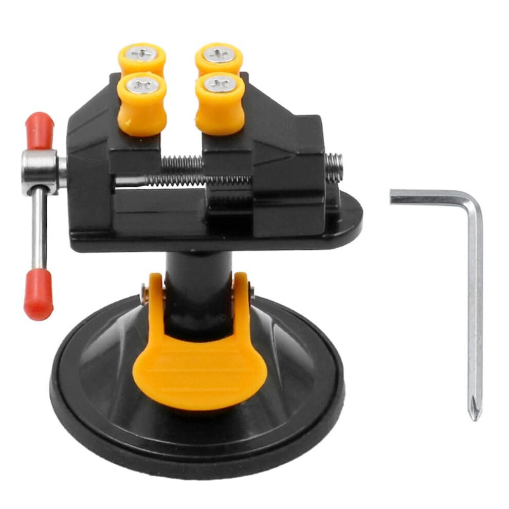 Mini Vise 360 Rotating Cuptype Small Vise For Woodworking Walnut Clamp Black 9099447555977