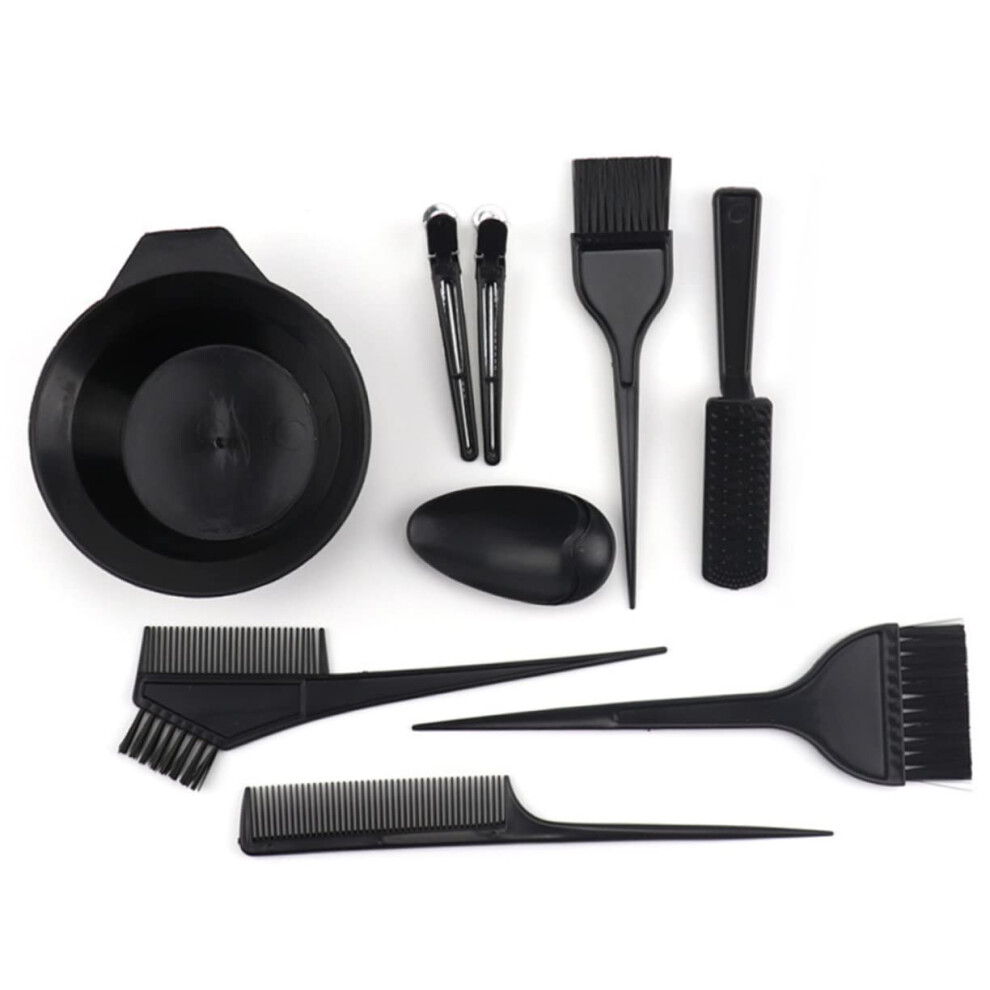 Professional Hair Dye Kit with Bowl and Brush, 11Piece Reusable Hair Coloring Tools for Salon and Home