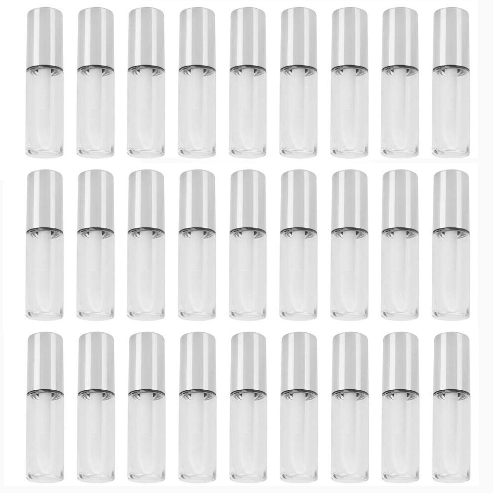 60pcs Empty Lip Gloss Tubes with Wand, Leakproof Transparent Mini Lip Balm Containers for DIY Travel