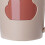 Zahnbürstenbecher 301-400ml hellrosa wiederverwendbar PP 6