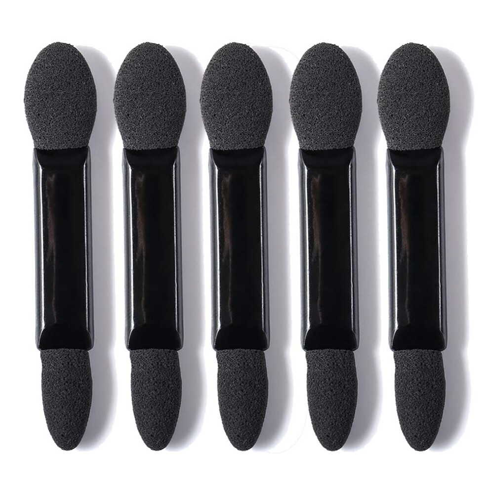 50Pcs Disposable Double Ended Eyeshadow Applicator Sticks with Soft Latex Sponge Head