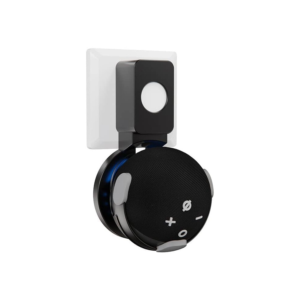 Wall Mount For Echo Dot 4Th And 5Th Gen With Builtin Cable Management, Spacesaving Holder Black 9365369875982