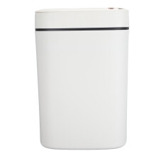 Wasserdichter 14L Smart-Motion-Sensor-Mülleimer mit Deckel, Weiß 23x20x31,5 cm