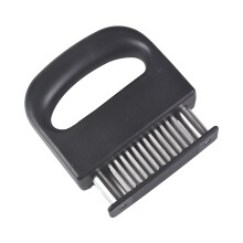 Stainless Steel Meat Tenderizer Pounder with Handle for Steak and Beef, Fast Marinade Penetration