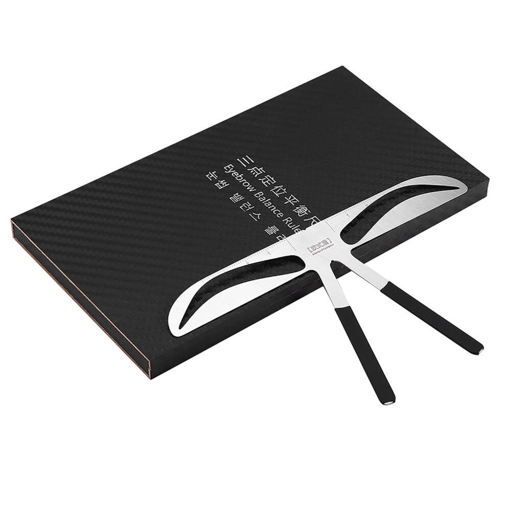 Eyebrow Ruler for Microblading with Accurate ThreePoint Positioning, Bendable Stainless Steel Design, European Shape