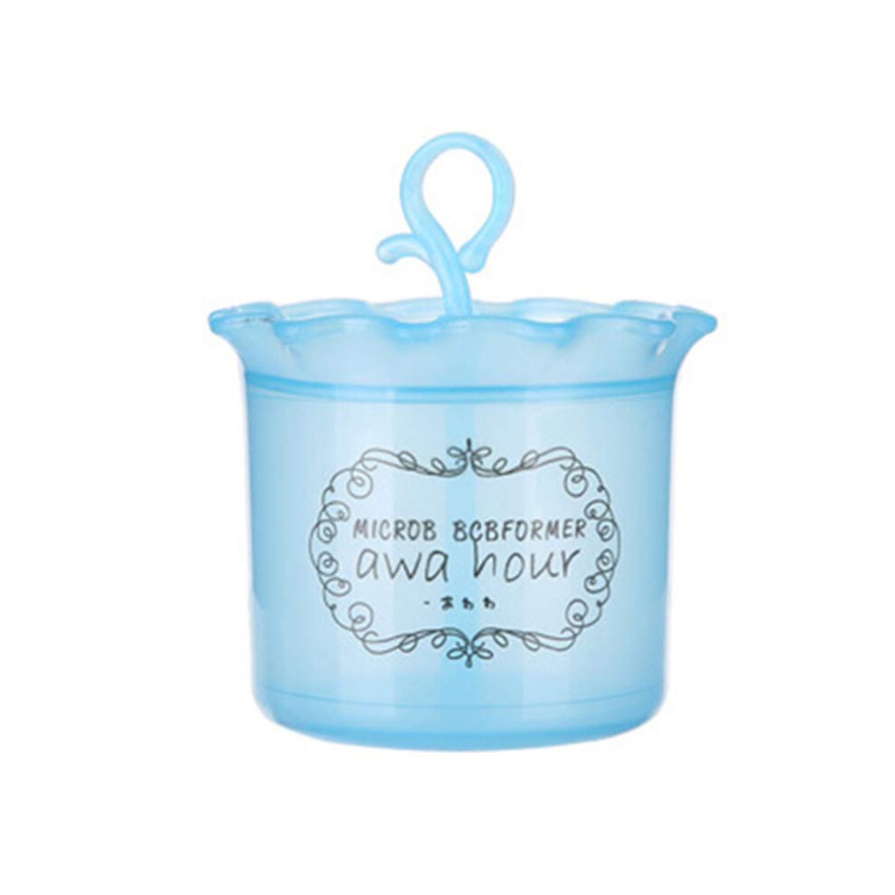 Blue Facial Cleansing Foam Maker With Rich Foam, Durable Pp Face Wash Foaming Cup For Bathroom