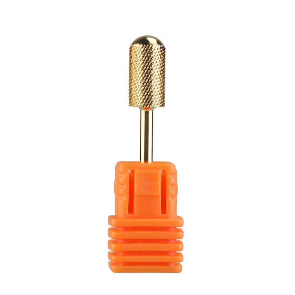 Gold Carbide Nail Drill Bit Tungsten File Fine Grit For Acrylic Gel Nails Manicure Pedicure