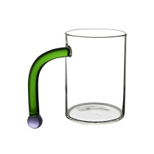 Caneca de vidro para café, caneca de vidro transparente de 473 ml (16 onças), vidro borossilicato resistente ao calor.