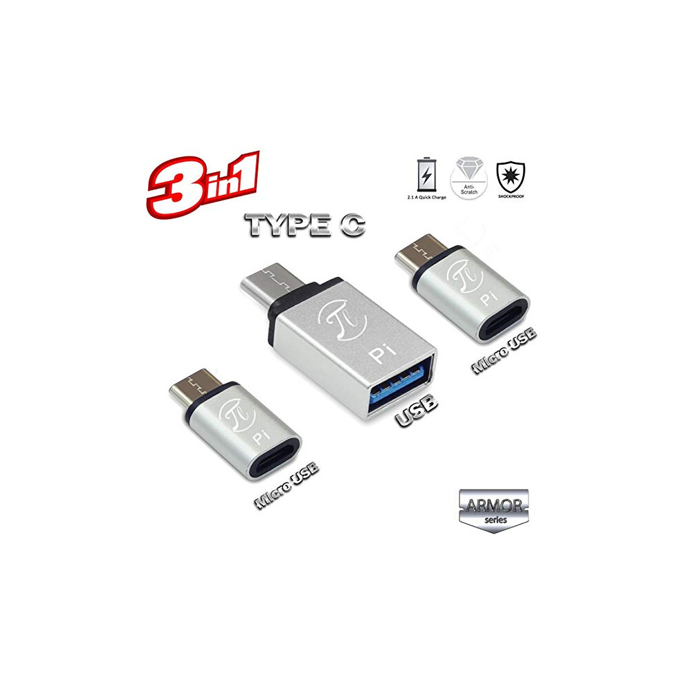 Ta31ck - Usb Adapter C Male To A Fem Kit With Usb C Male To Micro Fem Otg 9048212576594