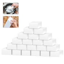 Pacote com 50 esponjas de melamina, esponjas de limpeza de espuma tipo "Apagador Mágico", multifuncionais para cozinha, banheiro, banheira, pia,