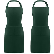 Avental Uclet com mangas, 2 peças, ajustável, resistente à água, com bolso, para homens e mulheres, ideal para chefs de cozinha.