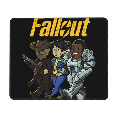 Fallout gummimusemåtte med låsekant, skrivebordsmåtte, skrivemåtte, multikode-spilmåtte, musemåtter til computere, bærbar computer, musemåtte
