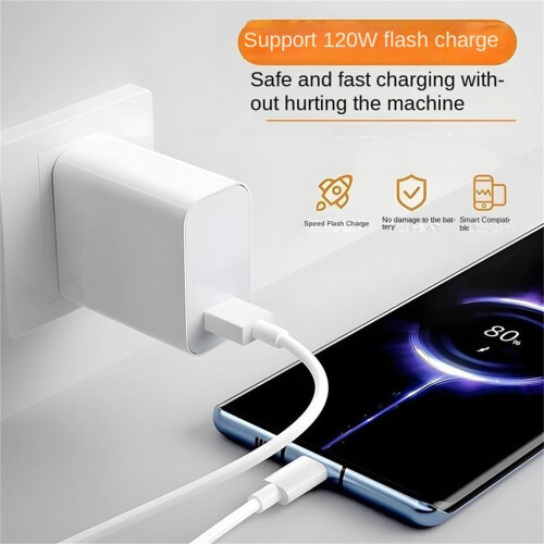 Φορτιστής 120W συμβατός με Xiaomi14Pro/13Pro Redmi K70 και πολλά άλλα μοντέλα για γρήγορη 2