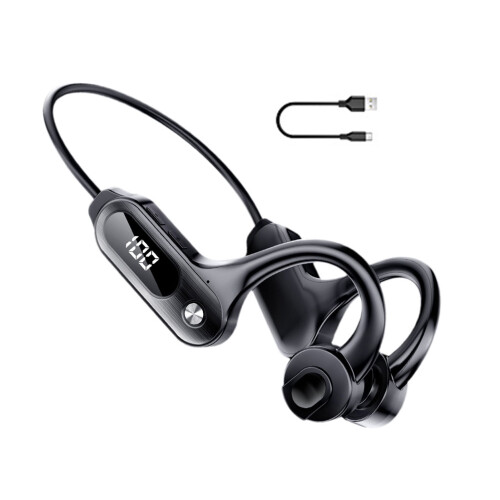 Ασύρματα ακουστικά με οθόνη LED, IPX5 αδιάβροχα, Bluetooth5.3, συμβατά με iOS/Android, μείωση 1