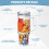 Ποτήρι Mickey Mouse 40oz με λαβή και καλαμάκι, αδιάβροχο, μονωμένο, με καπάκι και 6