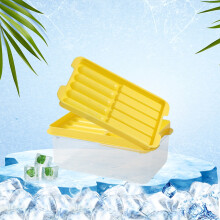 Bandeja para cubitos de hielo Fankiway, caja de hielo doméstica de PP de grado alimenticio Bingge, bola de hielo para refrigerador con tira de