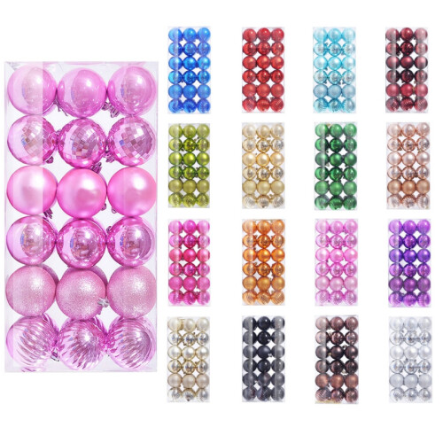 Χριστουγεννιάτικες εκπτώσεις! PRETXORVE36PCS6CM Χριστουγεννιάτικες μπάλες, συμβατές με