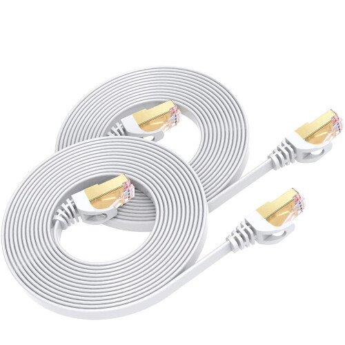 Καλώδιο Ethernet CAT86ft2Pack, καλώδιο patch υπολογιστή δικτύου υψηλής ταχύτητας, 40Gbps2000Mhz