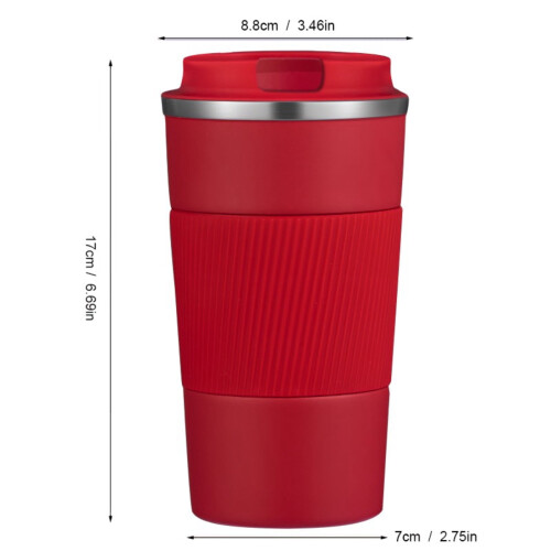 Κούπα καφέ από ανοξείδωτο ατσάλι 510ml θερμομόνωση και αδιάβροχο κάλυμμα που 2