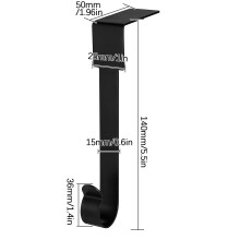 Suporte genérico para meias de Natal, ganchos de metal para pendurar meias de Natal, suportes para meias para lareira para decoração de Natal.