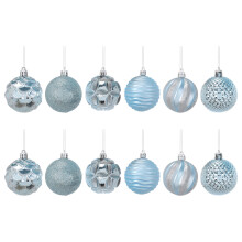 Giyblacko Julgranshänge Juldekoration Kula PVC Juldisplaykula Hänge 6 cm 12 st