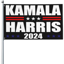 Bandeira Kamala Harris 2024 3x5, Bandeira externa Kamala Harris para Presidente, Banner para jardim Kamala Harris para o povo com 2 ilhós