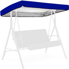 WSBDENLK75.20" x 47.24" x 7.48" Blauwe terrasschommelhoes, waterdicht