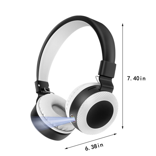 Txmfgh5.1 Ακουστικά Bluetooth για το κεφάλι με ανασυρόμενο subwoofer HiFi, αναπαραγωγή με 2