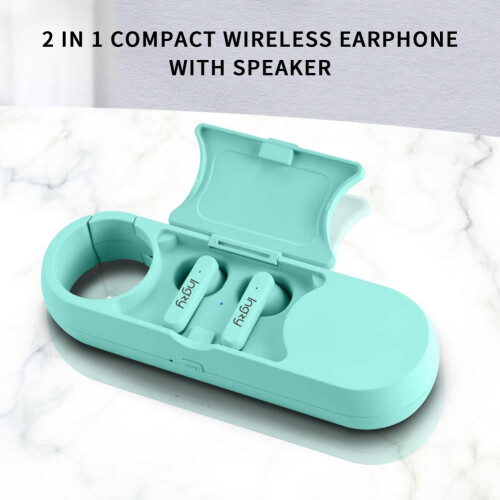 Ασύρματα ακουστικά Bluetooth, ακουστικά 2 σε 1 Bluetooth5.1TWS με θήκη φόρτισης και ηχείο για 1