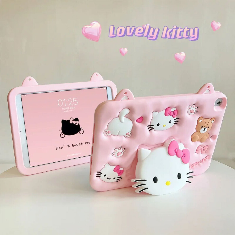 Sanrio Hello Kitty Melody Silicone Case For Compatible With Ipad Pro 11 Inch, Mini, 9.7 5Th-10Th Gen, Anti-Fall Funda 9191629117697