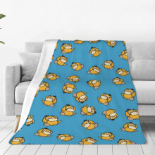 Blaincéad Anime Psyduck Caith Leapa Maisiúcháin Seomra Blaincéid Flanail le haghaidh Leapa Tolg