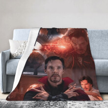 Deka s motivem hotelu Doctor Strange, anime deka do postele, deka na pohovku, ultra měkká fleecová deka do ložnice a obývacího pokoje, 60x50