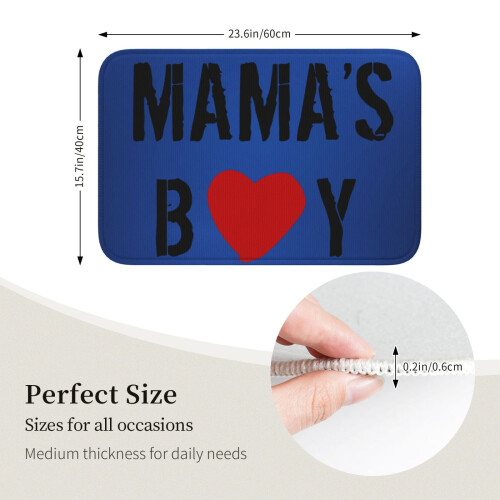 Mama Boy Υπερ-μαλακό αντιολισθητικό χαλί μπάνιου για μπάνιο, κουζίνα, υπνοδωμάτιο, 1