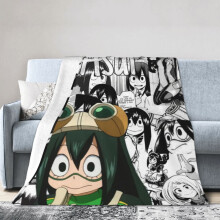 Blaincéad Óstáin My Hero Academia, Blaincéad Anime don Leaba, Blaincéad Tolg, Blaincéad Lomra Ultra-bhog don Seomra Maireachtála, 60X50 Orlach