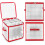 Κουτί αποθήκευσης χριστουγεννιάτικων στολιδιών - Χωράει έως και 64 μπάλες, 1